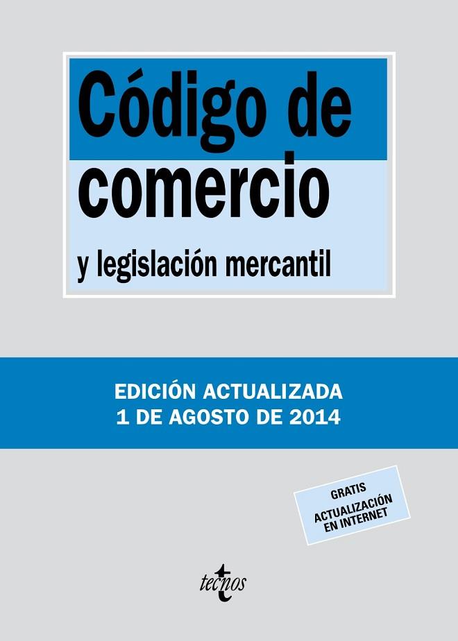 CÓDIGO DE COMERCIO | 9788430962389 | EDITORIAL TECNOS | Llibreria L'Illa - Llibreria Online de Mollet - Comprar llibres online