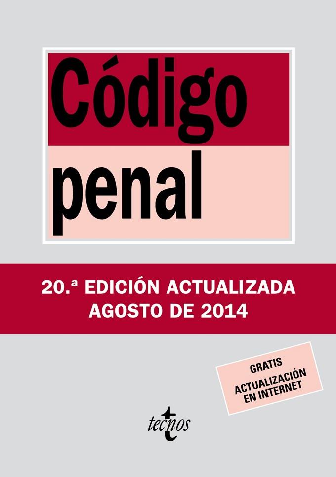 CÓDIGO PENAL | 9788430962358 | EDITORIAL TECNOS | Llibreria L'Illa - Llibreria Online de Mollet - Comprar llibres online