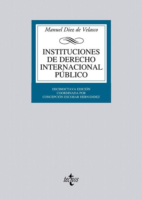 INSTITUCIONES DE DERECHO INTERNACIONAL PÚBLICO | 9788430953417 | DIEZ DE VELASCO, MANUEL