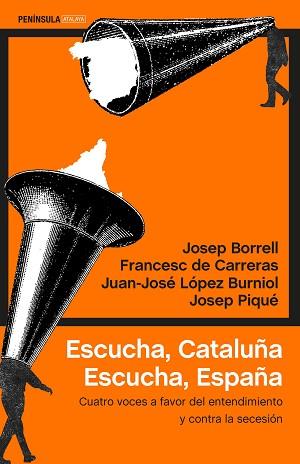 ESCUCHA CATALUÑA ESCUCHA ESPAÑA | 9788499426280 | BORRELL FONTELLES, JOSEP/CARRERAS, FRANCESC DE/LÓPEZ BURNIOL, JUAN-JOSÉ/PIQUÉ, JOSEP | Llibreria L'Illa - Llibreria Online de Mollet - Comprar llibres online