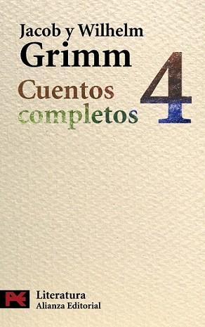 CUENTOS COMPLETOS 4 | 9788420649597 | GRIMM, JACOB / WILHELM