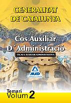 COS AUXILIAR D'ADMINISTRACIO TEMARI 2 | 9788467636581 | EDITORIAL MAD/GARCIA POMAR, CONSUELO | Llibreria L'Illa - Llibreria Online de Mollet - Comprar llibres online