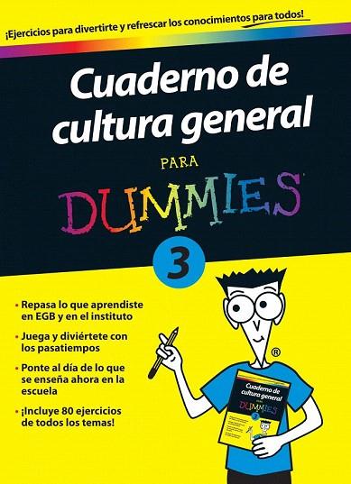 CUADERNO DE CULTURA GENERAL PARA DUMMIES 3 | 9788432900723 | AA. VV. | Llibreria L'Illa - Llibreria Online de Mollet - Comprar llibres online