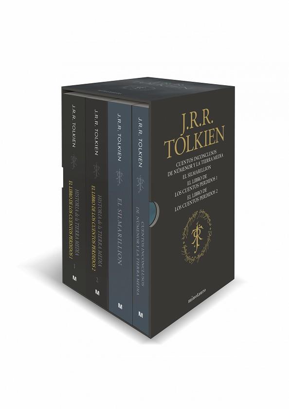 ESTUCHE TOLKIEN 2 (SILMARILLION, CUENTOS INCONCLUSOS, Hª TIERRA MEDIA 1 Y 2) | 9788445018408 | TOLKIEN, J. R. R. | Llibreria L'Illa - Llibreria Online de Mollet - Comprar llibres online