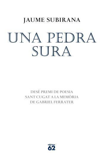 PEDRA SURA, UNA | 9788429768503 | SUBIRANA, JAUME | Llibreria L'Illa - Llibreria Online de Mollet - Comprar llibres online