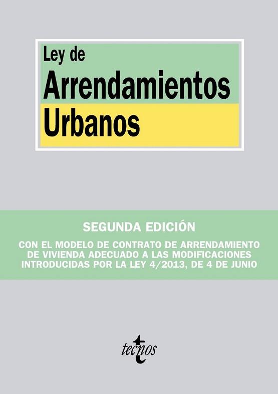 LEY DE ARRENDAMIENTOS URBANOS | 9788430963560 | EDITORIAL TECNOS | Llibreria L'Illa - Llibreria Online de Mollet - Comprar llibres online