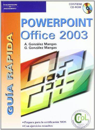 POWERPOINT OFFICE 2003 | 9788428328791 | GONZALEZ MANGAS, A I G | Llibreria L'Illa - Llibreria Online de Mollet - Comprar llibres online