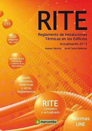 REGLAMENTO DE INSTALACIONES TÉRMICAS EN LOS EDIFICIOS (RITE) | 9788426720795 | CARBÓ BALLESTER, JORDI | Llibreria L'Illa - Llibreria Online de Mollet - Comprar llibres online