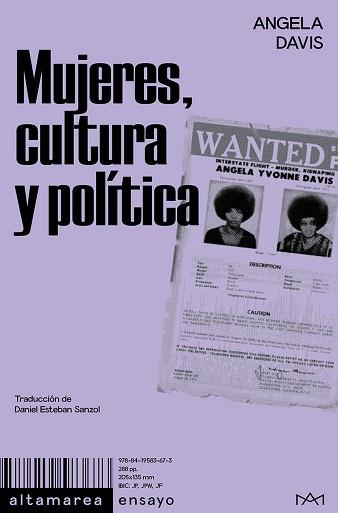 MUJERES CULTURA Y POLÍTICA | 9788419583673 | DAVIS, ANGELA | Llibreria L'Illa - Llibreria Online de Mollet - Comprar llibres online