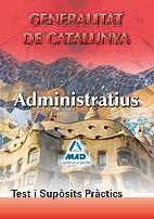 ADMINISTRATIUS GENERALITAT CATALUNYA (TEST I SUPOSITS) | 9788467652109 | LUJAN LOPEZ, EDUARDO/GARCIA POMAR, CONSUELO/ALLUE PASTOR, MANUEL/SANCHEZ BARRAU, ESTEBAN/CARDONA MON | Llibreria L'Illa - Llibreria Online de Mollet - Comprar llibres online