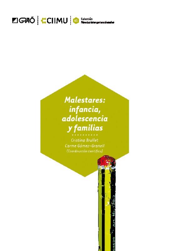 MALESTARES INFANCIA ADOLESCENCIA Y FAMILIAS | 9788478276264 | BRULLET, CRISTINA / CARME GOMEZ-GRANELL | Llibreria L'Illa - Llibreria Online de Mollet - Comprar llibres online