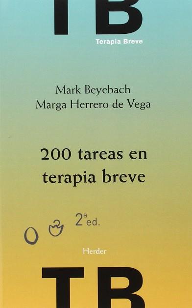 200 TAREAS EN TERAPIA  BREVE | 9788425438257 | BEYEBACH, MARK | Llibreria L'Illa - Llibreria Online de Mollet - Comprar llibres online