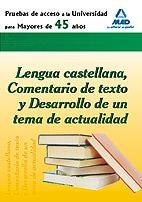 LENGUA CASTELLANA, COMENTARIO TEXTO Y DESARROLLO TEMA ACTUAL | 9788467637243 | AA.VV. | Llibreria L'Illa - Llibreria Online de Mollet - Comprar llibres online