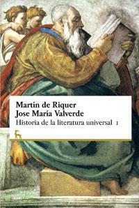 HISTORIA DE LA LITERATURA UNIVERSAL 1 | 9788424928759 | DE RIQUER, MARTI | Llibreria L'Illa - Llibreria Online de Mollet - Comprar llibres online