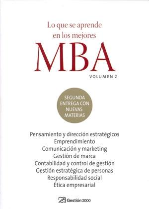 LO QUE SE APRENDE EN LOS MEJORES MBA VOL 2 | 9788498750027 | VV. AA.