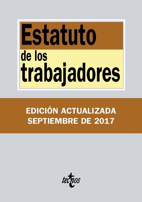 ESTATUTO DE LOS TRABAJADORES | 9788430971855 | EDITORIAL TECNOS | Llibreria L'Illa - Llibreria Online de Mollet - Comprar llibres online