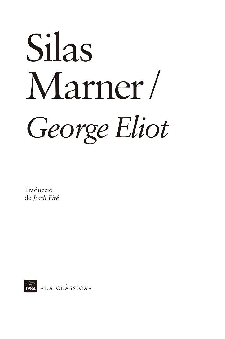 SILAS MARNER | 9788418858420 | ELIOT, GEORGE | Llibreria L'Illa - Llibreria Online de Mollet - Comprar llibres online