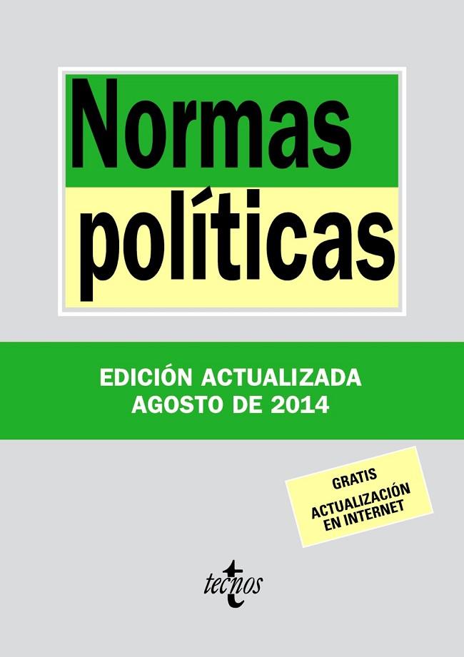 NORMAS POLÍTICAS | 9788430962372 | EDITORIAL TECNOS | Llibreria L'Illa - Llibreria Online de Mollet - Comprar llibres online