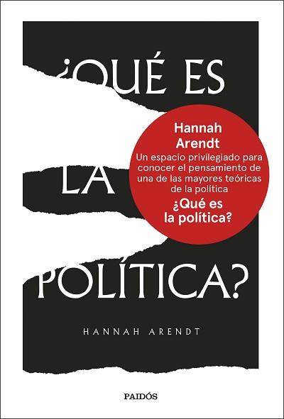 QUÉ ES LA POLÍTICA? | 9788449342585 | ARENDT, HANNAH | Llibreria L'Illa - Llibreria Online de Mollet - Comprar llibres online