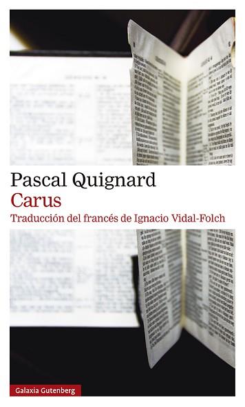 CARUS | 9788419738196 | QUIGNARD, PASCAL | Llibreria L'Illa - Llibreria Online de Mollet - Comprar llibres online