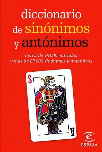 DICCIONARIO MINI DE SINONIMOS Y ANTONIMOS | 9788467036886 | ESPASA CALPE | Llibreria L'Illa - Llibreria Online de Mollet - Comprar llibres online