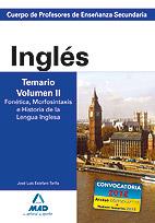 TEMARIO II. INGLES. ED. 2007. PROFESORES SECUNDARIA | 9788466580281 | . | Llibreria L'Illa - Llibreria Online de Mollet - Comprar llibres online