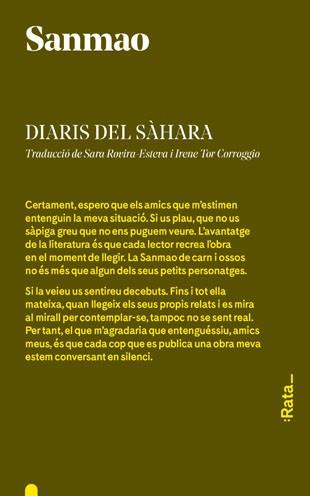 DIARIS DEL SÀHARA | 9788494489167 | MAO, SAN | Llibreria L'Illa - Llibreria Online de Mollet - Comprar llibres online