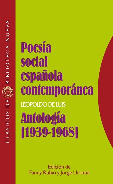 POESÍA SOCIAL ESPAÑOLA CONTEMPORÁNEA | 9788470308031 | LUIS, LEOPOLDO DE | Llibreria L'Illa - Llibreria Online de Mollet - Comprar llibres online