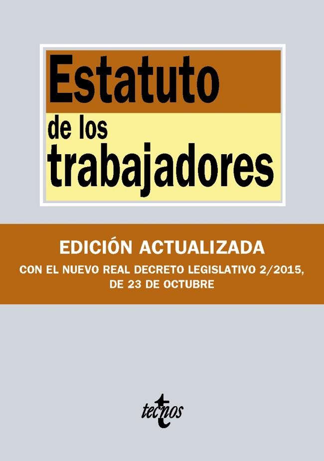 ESTATUTO DE LOS TRABAJADORES | 9788430968510 | EDITORIAL TECNOS | Llibreria L'Illa - Llibreria Online de Mollet - Comprar llibres online