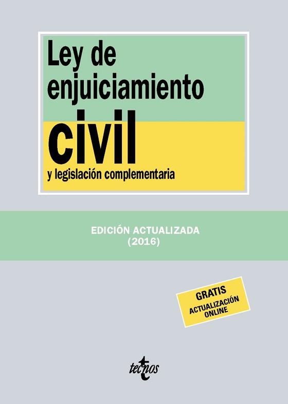 LEY DE ENJUICIAMIENTO CIVIL | 9788430970117 | EDITORIAL TECNOS | Llibreria L'Illa - Llibreria Online de Mollet - Comprar llibres online