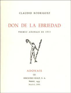 DON DE LA EBRIEDAD | 9788432132742 | RODRIGUEZ, CLAUDIO | Llibreria L'Illa - Llibreria Online de Mollet - Comprar llibres online