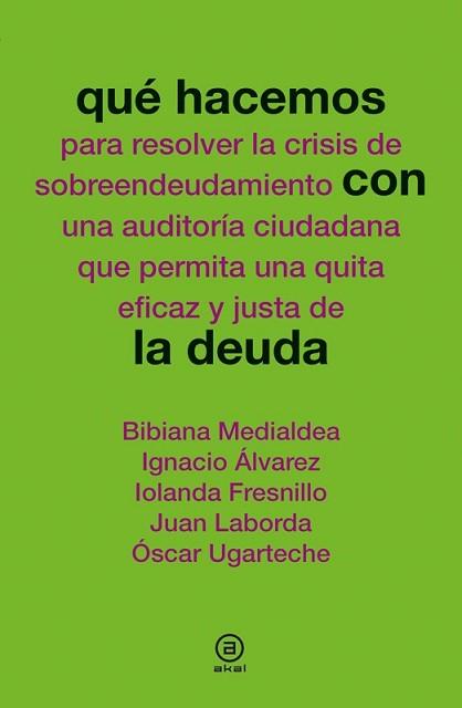 QUÉ HACEMOS CON LA DEUDA | 9788446038979 | VARIOS AUTORES | Llibreria L'Illa - Llibreria Online de Mollet - Comprar llibres online