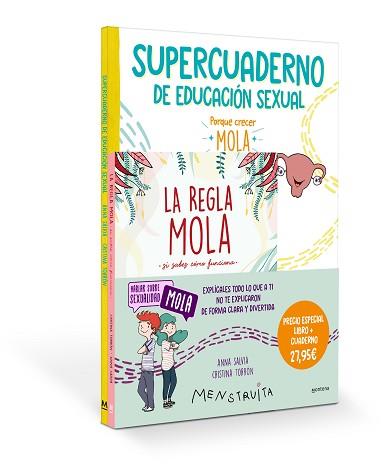 PACK APRENDE CON MENSTRUITA (LA REGLA MOLA + SUPERCUADERNO DE EDUCACIÓN SEXUAL) | 9788419975041 | SALVIA, ANNA | Llibreria L'Illa - Llibreria Online de Mollet - Comprar llibres online