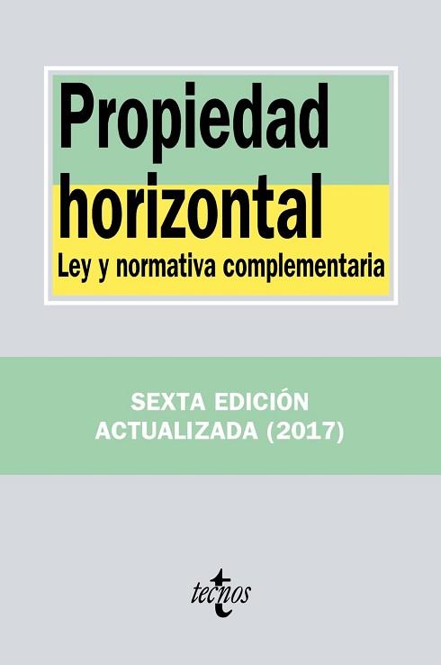 PROPIEDAD HORIZONTAL | 9788430971459 | EDITORIAL TECNOS | Llibreria L'Illa - Llibreria Online de Mollet - Comprar llibres online