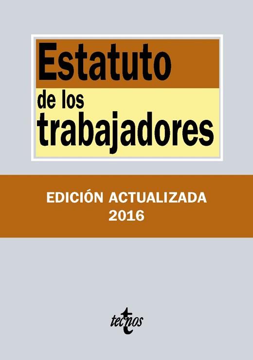 ESTATUTO DE LOS TRABAJADORES | 9788430970131 | EDITORIAL TECNOS | Llibreria L'Illa - Llibreria Online de Mollet - Comprar llibres online