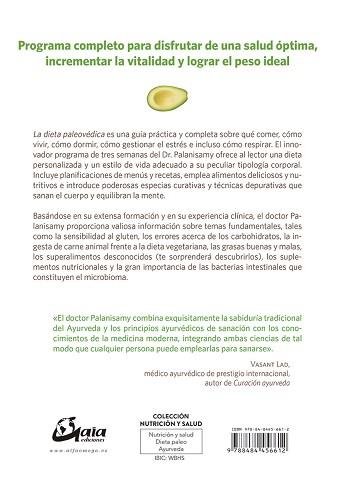 DIETA PALEOVÉDICA, LA | 9788484456612 | PALANISAMY, AKIL | Llibreria L'Illa - Llibreria Online de Mollet - Comprar llibres online