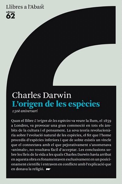 ORIGEN DE LES ESPECIES, L' | 9788429761849 | DARWIN,  CHARLES | Llibreria L'Illa - Llibreria Online de Mollet - Comprar llibres online