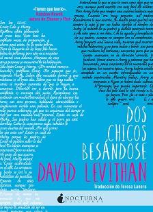 DOS CHICOS BESÁNDOSE | 9788494527753 | LEVITHAN, DAVID | Llibreria L'Illa - Llibreria Online de Mollet - Comprar llibres online