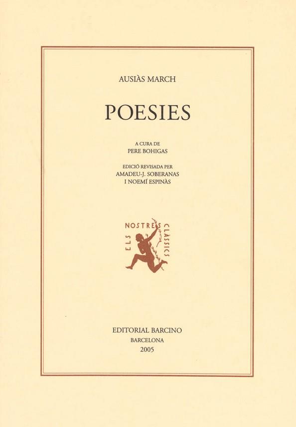 POESIES AUSIÀS MARCH - NOVA EDICIO- | 9788472267152 | MARCH, AUSIAS | Llibreria L'Illa - Llibreria Online de Mollet - Comprar llibres online