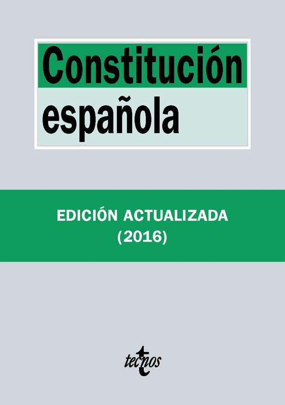 CONSTITUCIÓN ESPAÑOLA | 9788430969432 | EDITORIAL TECNOS | Llibreria L'Illa - Llibreria Online de Mollet - Comprar llibres online