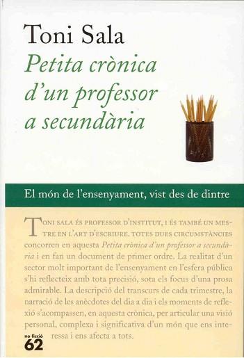 PETITA CRONICA D'UN PROFESSOR A SECUNDARIA | 9788429749687 | SALA, TONI | Llibreria L'Illa - Llibreria Online de Mollet - Comprar llibres online