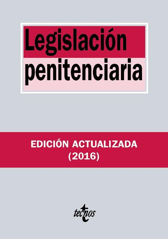 LEGISLACIÓN PENITENCIARIA | 9788430970063 | EDITORIAL TECNOS | Llibreria L'Illa - Llibreria Online de Mollet - Comprar llibres online