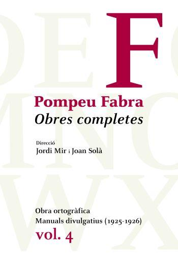 OBRES COMPLETES VOL. 4 | 9788484374992 | FABRA, POMPEU | Llibreria L'Illa - Llibreria Online de Mollet - Comprar llibres online