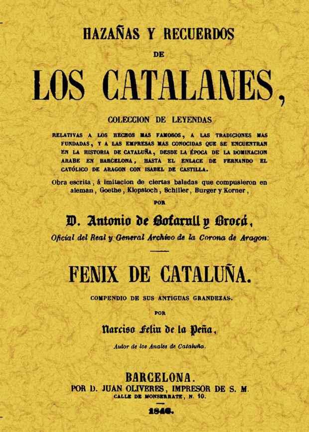 HAZAÑAS Y RECUERDOS DE LOS CATALANES | 9788497615532 | BOFARULL, ANTONI DE | Llibreria L'Illa - Llibreria Online de Mollet - Comprar llibres online