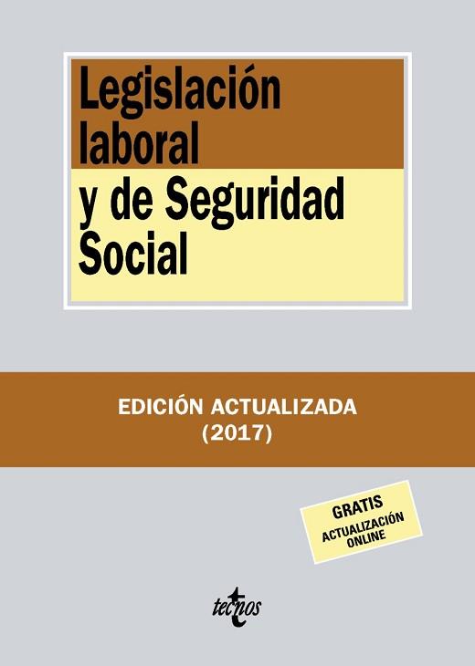 LEGISLACIÓN LABORAL Y DE SEGURIDAD SOCIAL | 9788430971817 | EDITORIAL TECNOS | Llibreria L'Illa - Llibreria Online de Mollet - Comprar llibres online