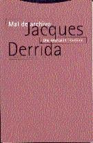 MAL DE ARCHIVO UNA IMPRESION FREUDIANA | 9788481641332 | DERRIDA, JACQUES