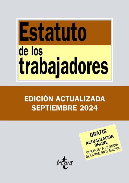 ESTATUTO DE LOS TRABAJADORES | 9788430990924 | EDITORIAL TECNOS | Llibreria L'Illa - Llibreria Online de Mollet - Comprar llibres online