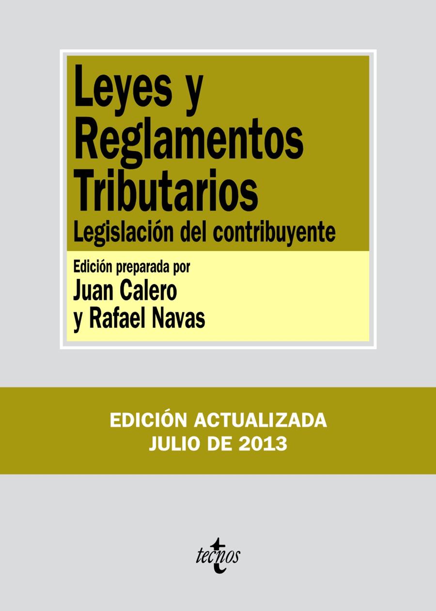 LEYES Y REGLAMENTOS TRIBUTARIOS | 9788430959174 | EDITORIAL TECNOS | Llibreria L'Illa - Llibreria Online de Mollet - Comprar llibres online