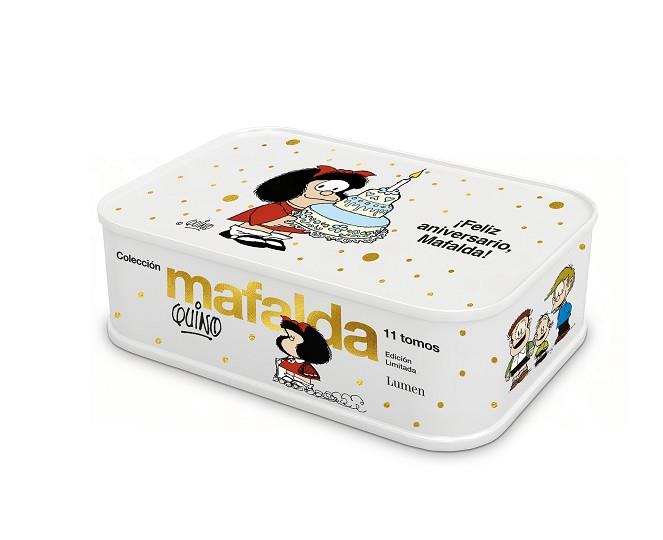 COLECCIÓN MAFALDA: 11 TOMOS EN UNA CAJA DE LATA (EDICIÓN ¡FELIZ ANIVERSARIO, MAF | 9788426420008 | QUINO | Llibreria L'Illa - Llibreria Online de Mollet - Comprar llibres online