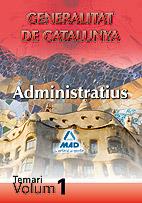 ADMINISTRATIUS GENERALITAT DE CATALUNYA VOL. 1 | 9788467650396 | LUJAN LOPEZ, EDUARDO/GARCIA POMAR, CONSUELO | Llibreria L'Illa - Llibreria Online de Mollet - Comprar llibres online